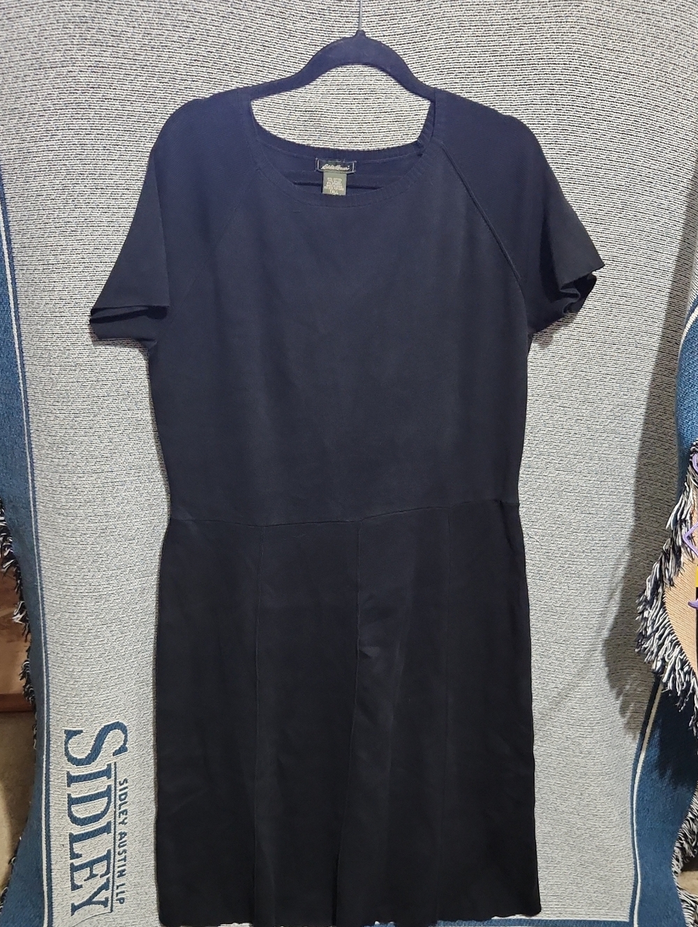 Eddie Bauer Black Short-Sleeve Dress